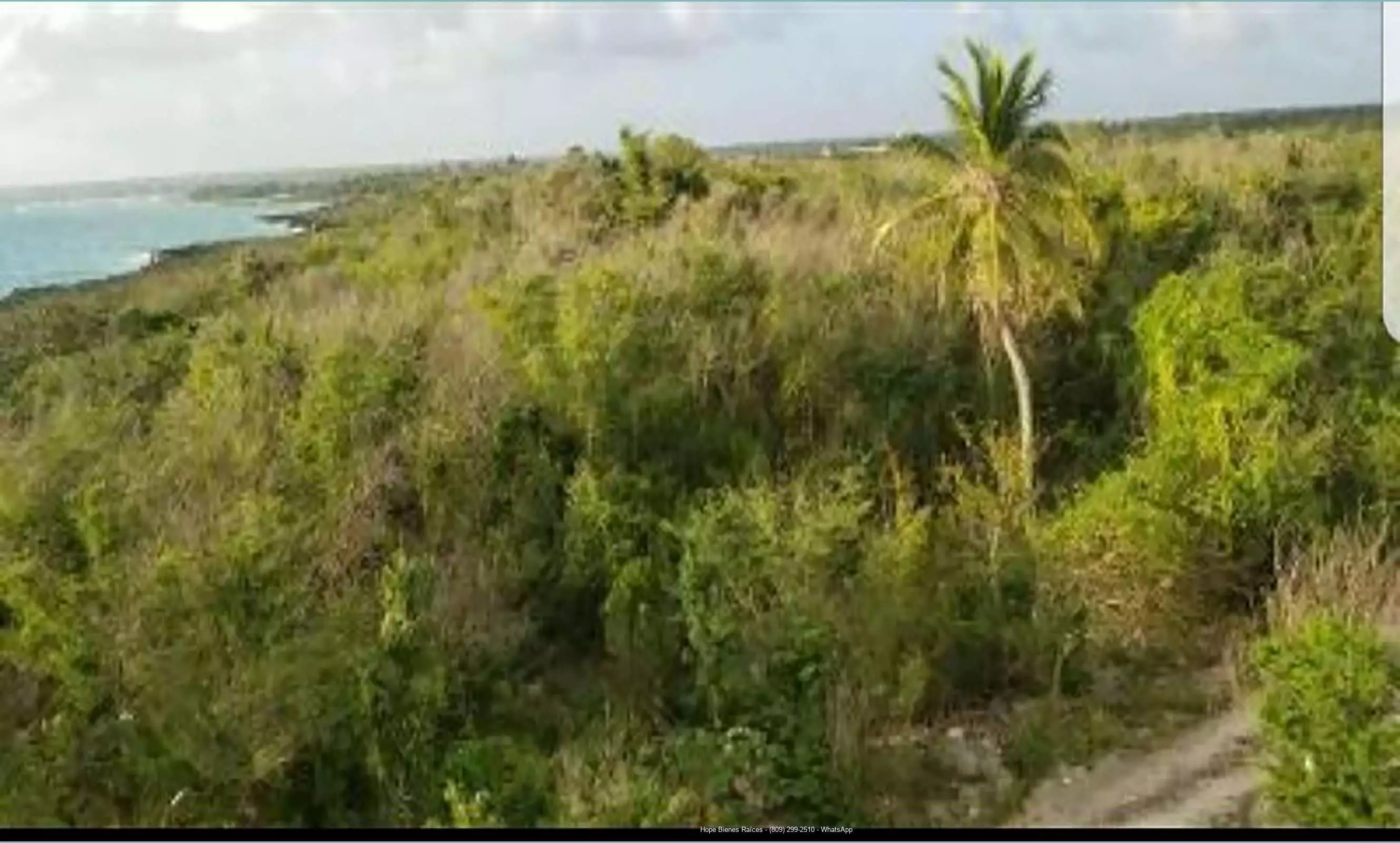 Vendo Terreno Frente Mar Caribe en Bayahibe
