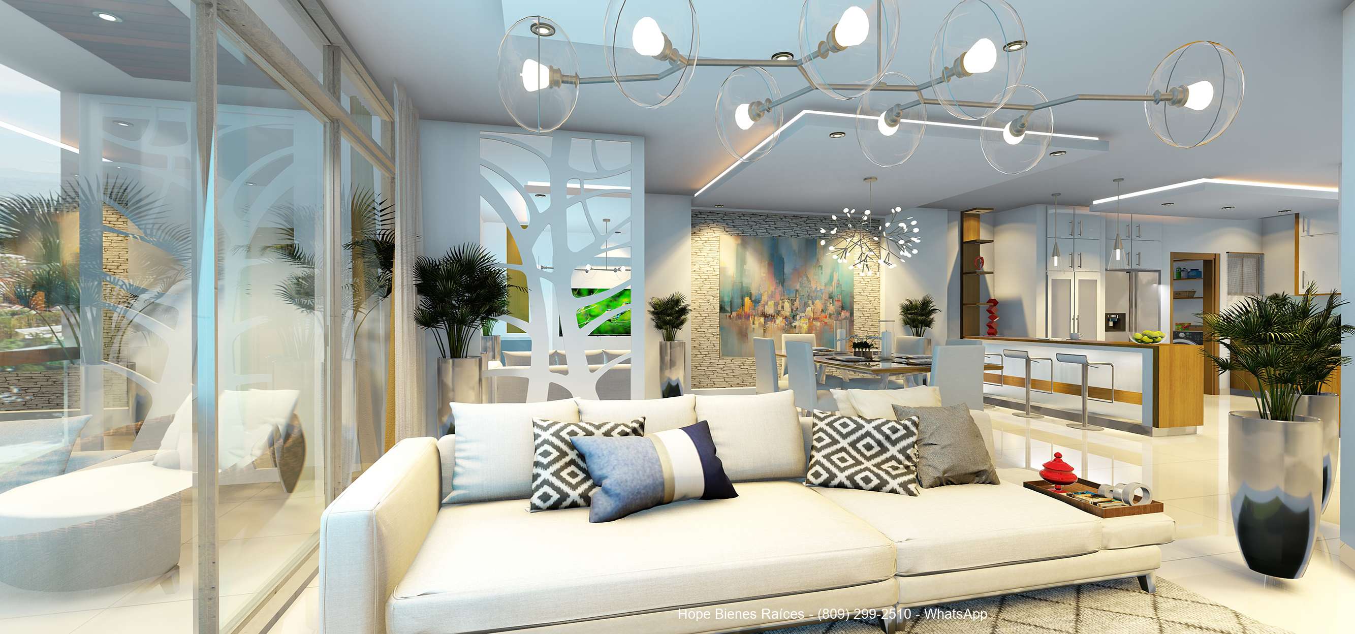 3- Apto. pequeño - sala blacón