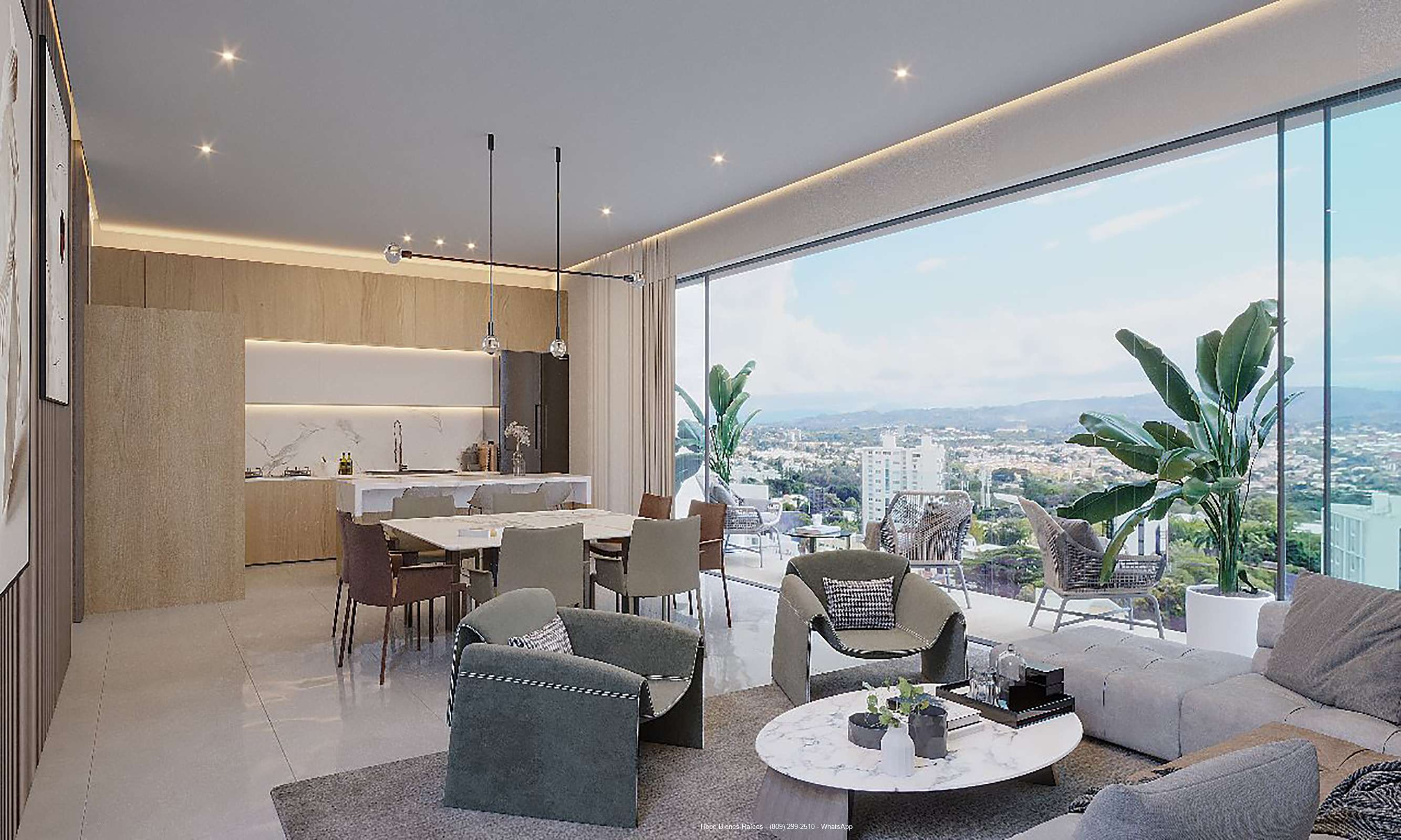 Gran salón y balcón privado