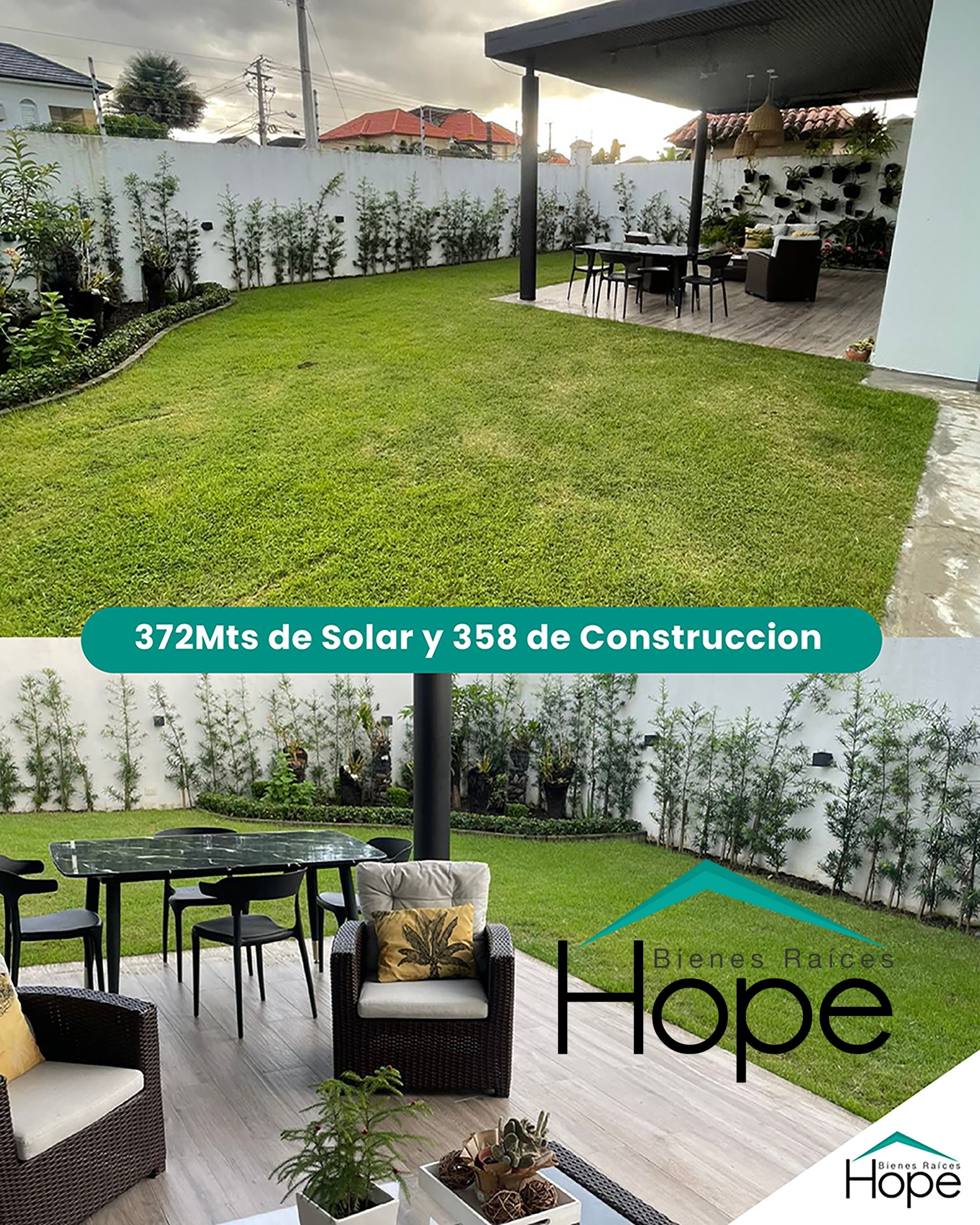 3 - Patio con logo y medidas